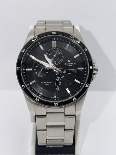 Casio edifice mens black - casio, dial