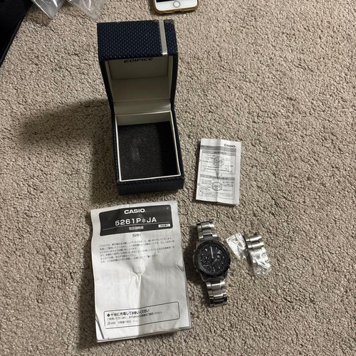 Casio edifice 5261p watch - casio, 5261p*ja